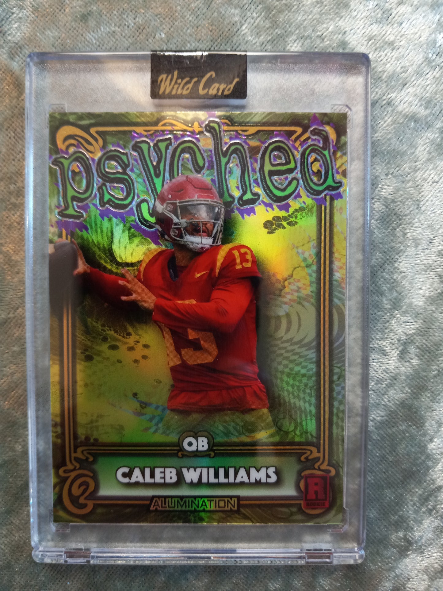 2024 Wild Card Alumination Caleb Williams psyched 17/50