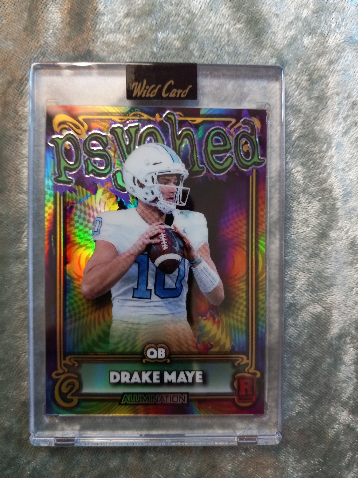 2024 Wild Card Alumination Drake Maye psyched 94/99